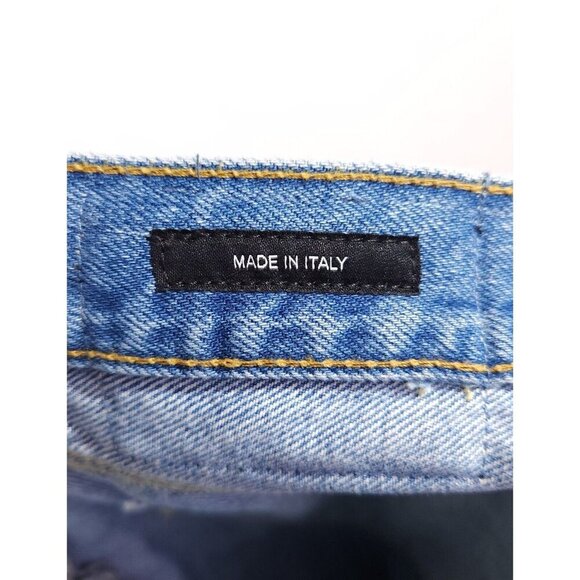 R13 Fold Over Jeans in Irving Blue Size 24 XXS New - Picture 14 of 16